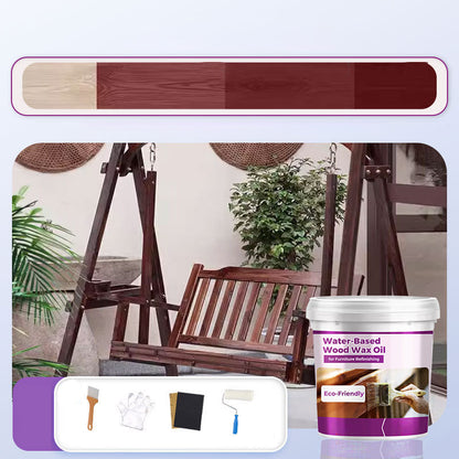 🌿💧 Refinish Furniture Naturally │ Water-Based Wood Wax Oil 🪑✨ Safe, Eco-Friendly Finish, Zero Toxins & Strong Odor – Non-Toxic, Food-Safe Butcher Block Sealer, Fast-Drying, Enhances Natural Grain for Countertops, Tables, and More!