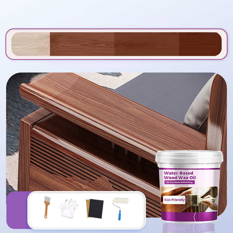 🌿💧 Refinish Furniture Naturally │ Water-Based Wood Wax Oil 🪑✨ Safe, Eco-Friendly Finish, Zero Toxins & Strong Odor – Non-Toxic, Food-Safe Butcher Block Sealer, Fast-Drying, Enhances Natural Grain for Countertops, Tables, and More!