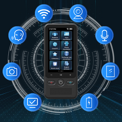 📢📢50% OFF !!!⏰ Multifunctional Portable Translator – Real-Time 2-Way Voice Translation, Offline Mode & 100+ Languages Supported ✨