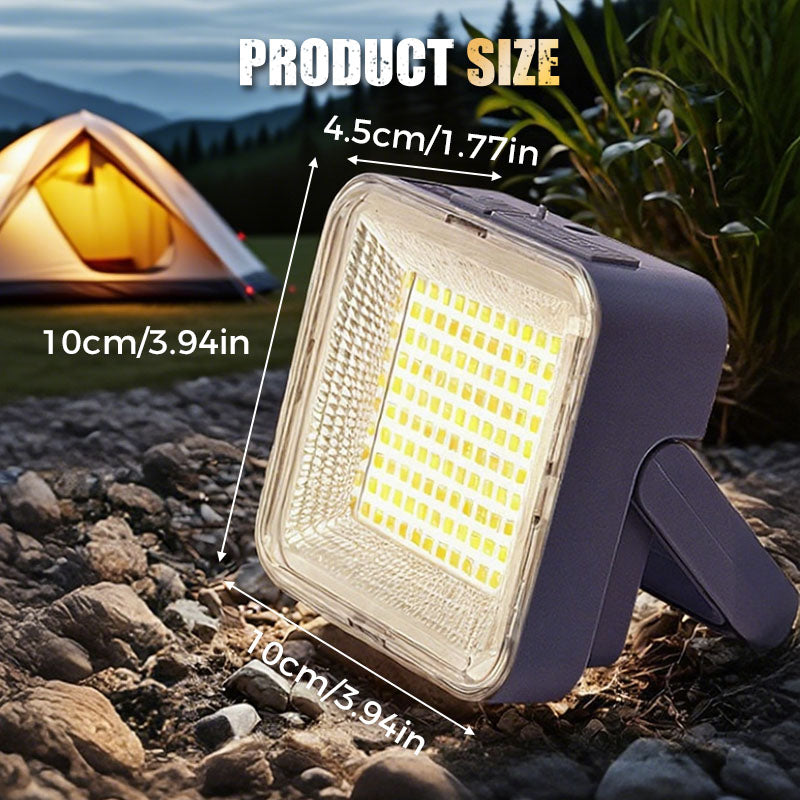 🏕️60% OFF NOW! Portable Waterproof Solar-Powered Camping Light – 3-Level Dimmable LED Outdoor Lamp, Adjustable Bracket, Long Lasting Rechargeable Light for Camping, Hiking & Emergency