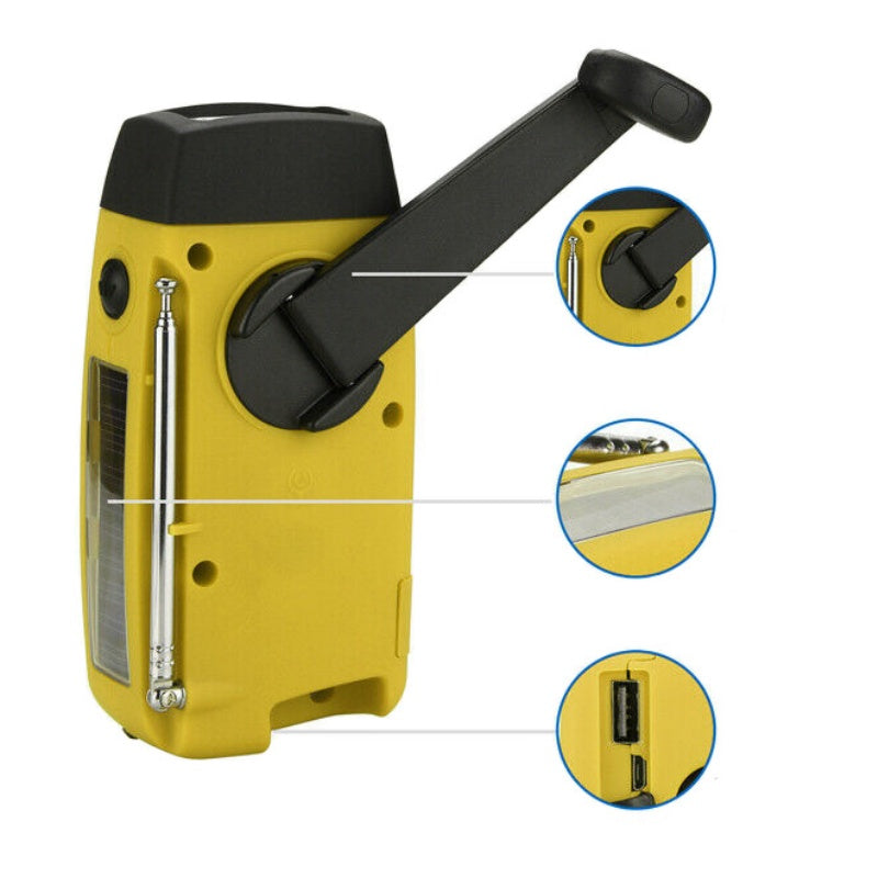 📻🔆 2026 New Solar Radio – 50% Off Limited Time!🔋⚡ Hand Crank & USB Charger, NOAA Weather Alert, Flashlight, Power Bank for Emergency, Camping, Outdoor Survival