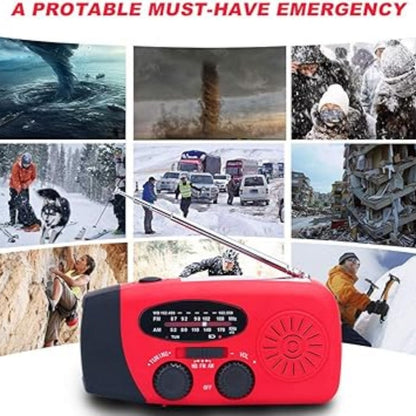 📻🔆 2026 New Solar Radio – 50% Off Limited Time!🔋⚡ Hand Crank & USB Charger, NOAA Weather Alert, Flashlight, Power Bank for Emergency, Camping, Outdoor Survival