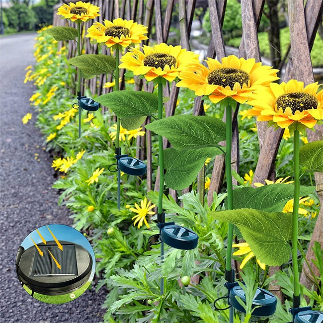 ⏰🔥LIMITED-TIME 50% OFF! 🌻 Sunflower Solar Lights – Auto On/Off, 14H Glow & IP65 Waterproof, Perfect for Garden & Patio ✨☀️