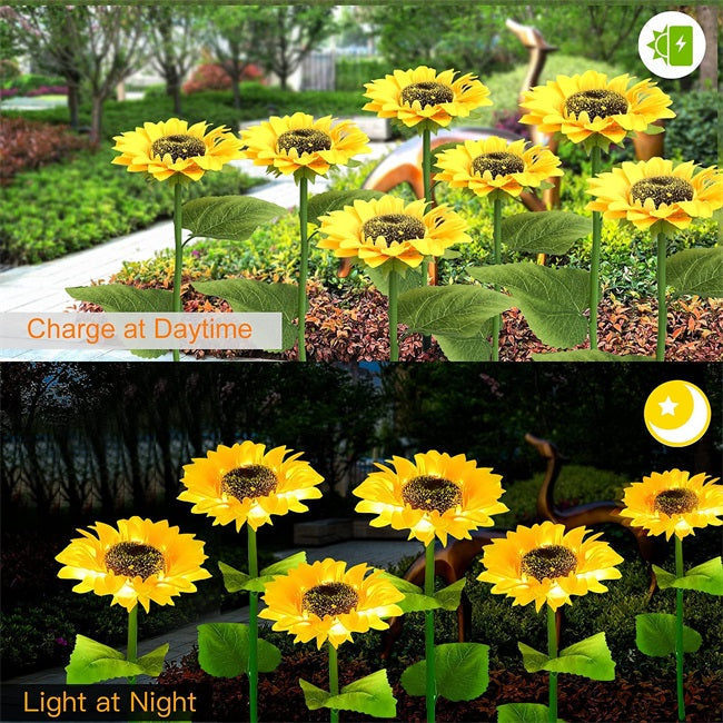 ⏰🔥LIMITED-TIME 50% OFF! 🌻 Sunflower Solar Lights – Auto On/Off, 14H Glow & IP65 Waterproof, Perfect for Garden & Patio ✨☀️