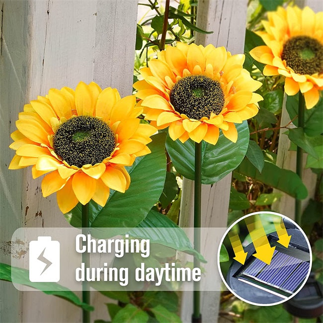 ⏰🔥LIMITED-TIME 50% OFF! 🌻 Sunflower Solar Lights – Auto On/Off, 14H Glow & IP65 Waterproof, Perfect for Garden & Patio ✨☀️