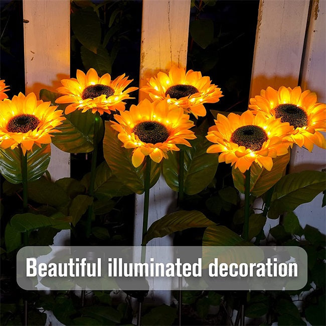⏰🔥LIMITED-TIME 50% OFF! 🌻 Sunflower Solar Lights – Auto On/Off, 14H Glow & IP65 Waterproof, Perfect for Garden & Patio ✨☀️