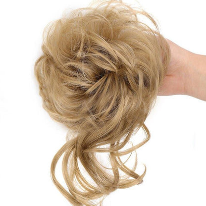 💁‍♀️LAST DAY - BUY 1 GET 1 FREE + FREE HAIRPIN!!🎁💗Messy Curly Hair Bun Scrunchie Extensions