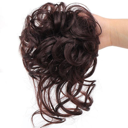 💁‍♀️LAST DAY - BUY 1 GET 1 FREE + FREE HAIRPIN!!🎁💗Messy Curly Hair Bun Scrunchie Extensions