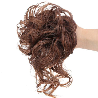 💁‍♀️LAST DAY - BUY 1 GET 1 FREE + FREE HAIRPIN!!🎁💗Messy Curly Hair Bun Scrunchie Extensions