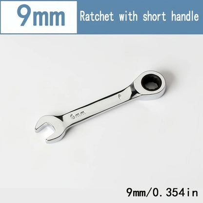 CR-V Steel Ratcheting Combination Wrench