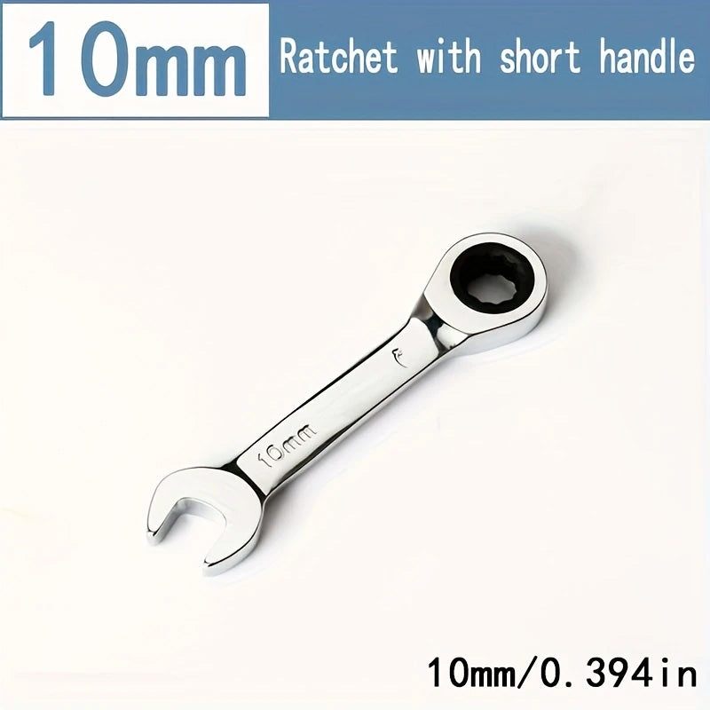 CR-V Steel Ratcheting Combination Wrench