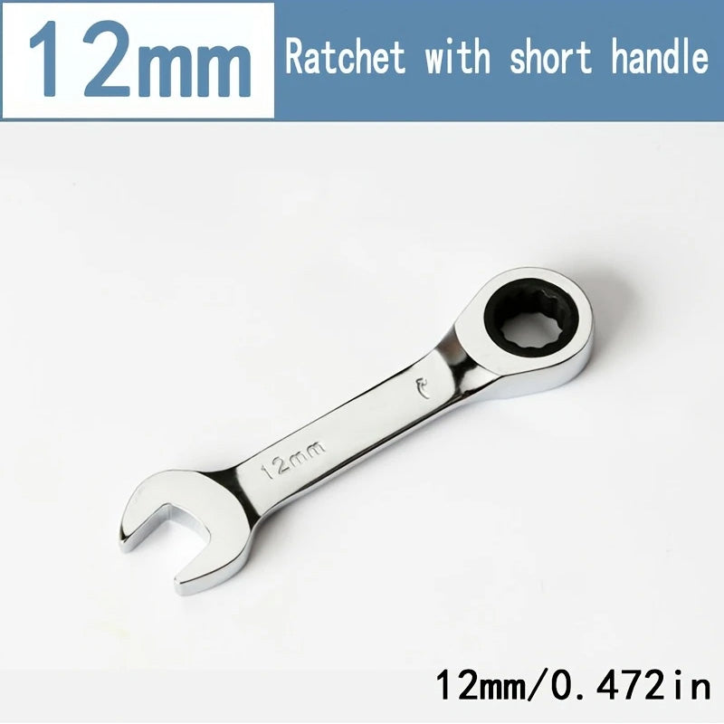 CR-V Steel Ratcheting Combination Wrench
