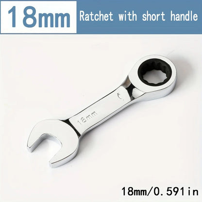 CR-V Steel Ratcheting Combination Wrench