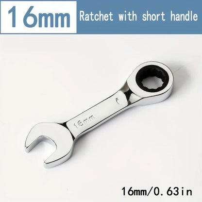 CR-V Steel Ratcheting Combination Wrench