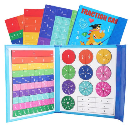 🔥LAST DAY SALE 49% OFF🏅Montessori Magnetic Book Fraction Puzzle
