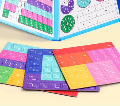 🔥LAST DAY SALE 49% OFF🏅Montessori Magnetic Book Fraction Puzzle