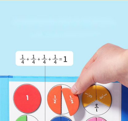 🔥LAST DAY SALE 49% OFF🏅Montessori Magnetic Book Fraction Puzzle