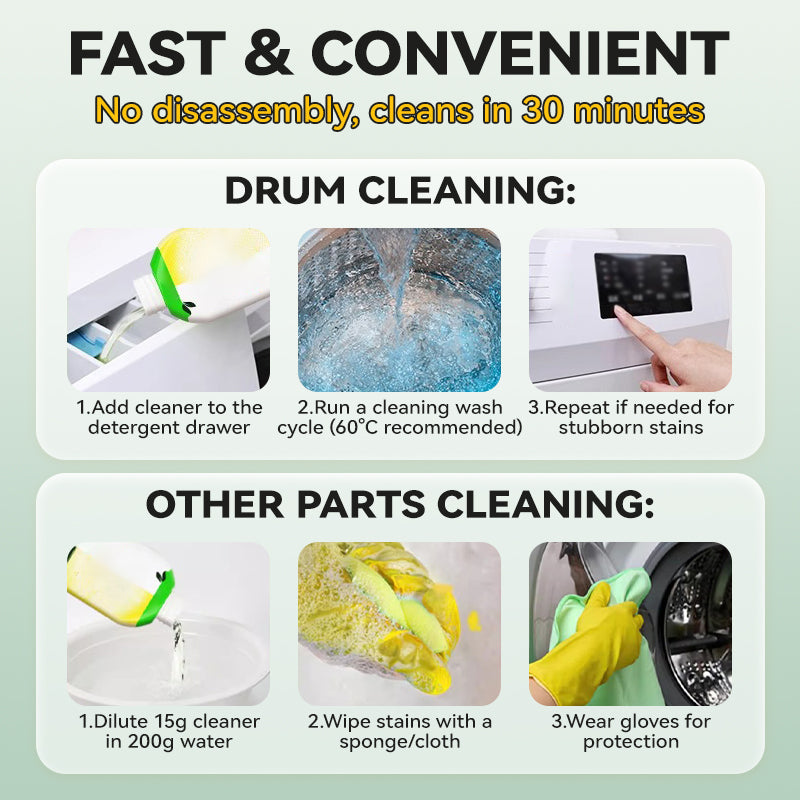 🧼Anti-Odor & Mold Washing Machine Cleaner✨