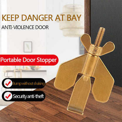 304 Stainless Steel Portable Travel/Home Safety Door Stopper🔐