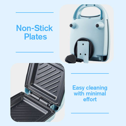 ⚡️Compact Fast-Heat Sandwich Maker🥪 - Nonstick Removable Plates, One-Touch Operation (Compact Countertop)