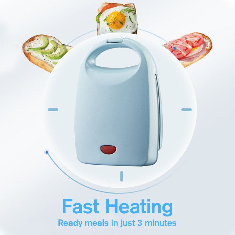 ⚡️Compact Fast-Heat Sandwich Maker🥪 - Nonstick Removable Plates, One-Touch Operation (Compact Countertop)