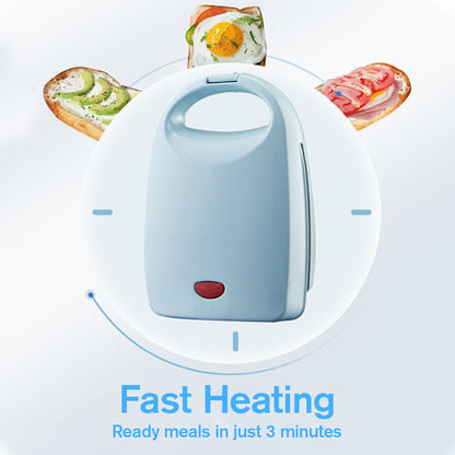 ⚡️Compact Fast-Heat Sandwich Maker🥪 - Nonstick Removable Plates, One-Touch Operation (Compact Countertop)