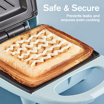 ⚡️Compact Fast-Heat Sandwich Maker🥪 - Nonstick Removable Plates, One-Touch Operation (Compact Countertop)