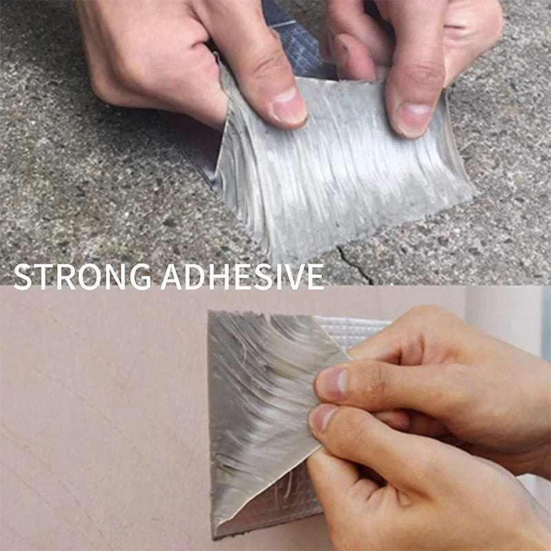 🛡️ 50% OFF NOW! 💧 Aluminum Foil Waterproof Tape – Butyl Adhesive, Instant Seal & Weather-Resistant – For Roof, Pipe & Auto Repairs 🔧