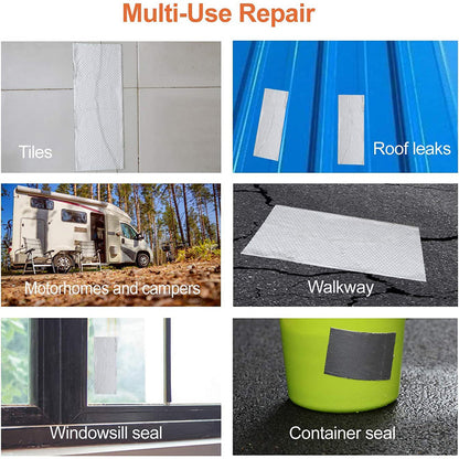 🛡️ 50% OFF NOW! 💧 Aluminum Foil Waterproof Tape – Butyl Adhesive, Instant Seal & Weather-Resistant – For Roof, Pipe & Auto Repairs 🔧