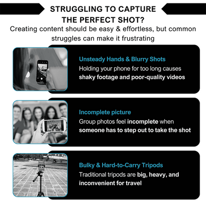 Compact Multi-Function Extendable Selfie Stick