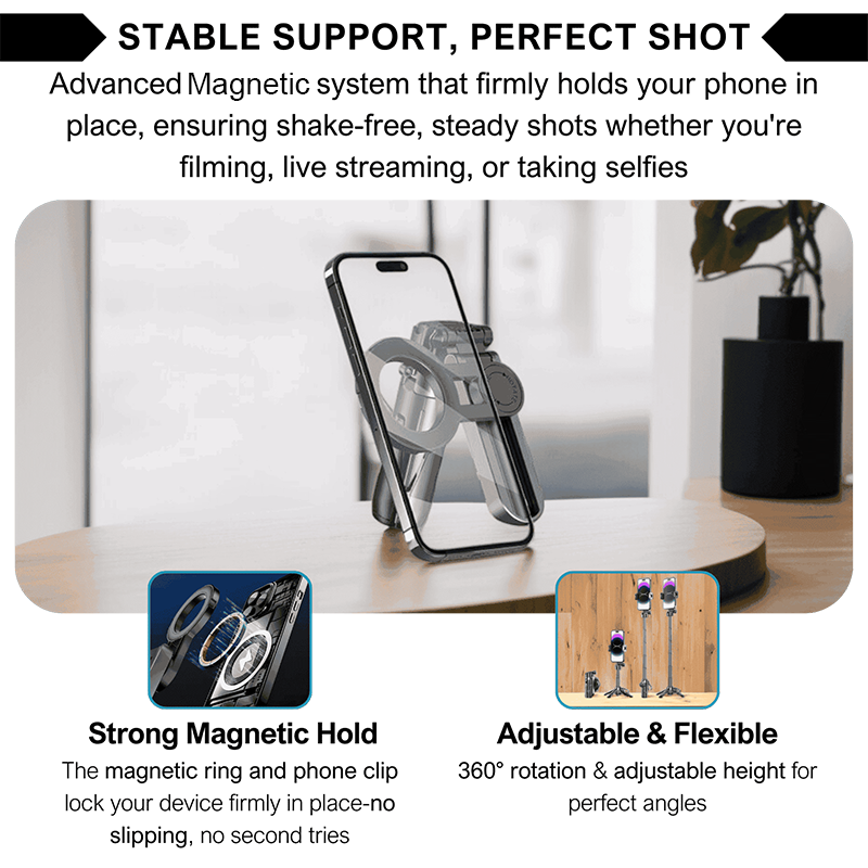 Compact Multi-Function Extendable Selfie Stick