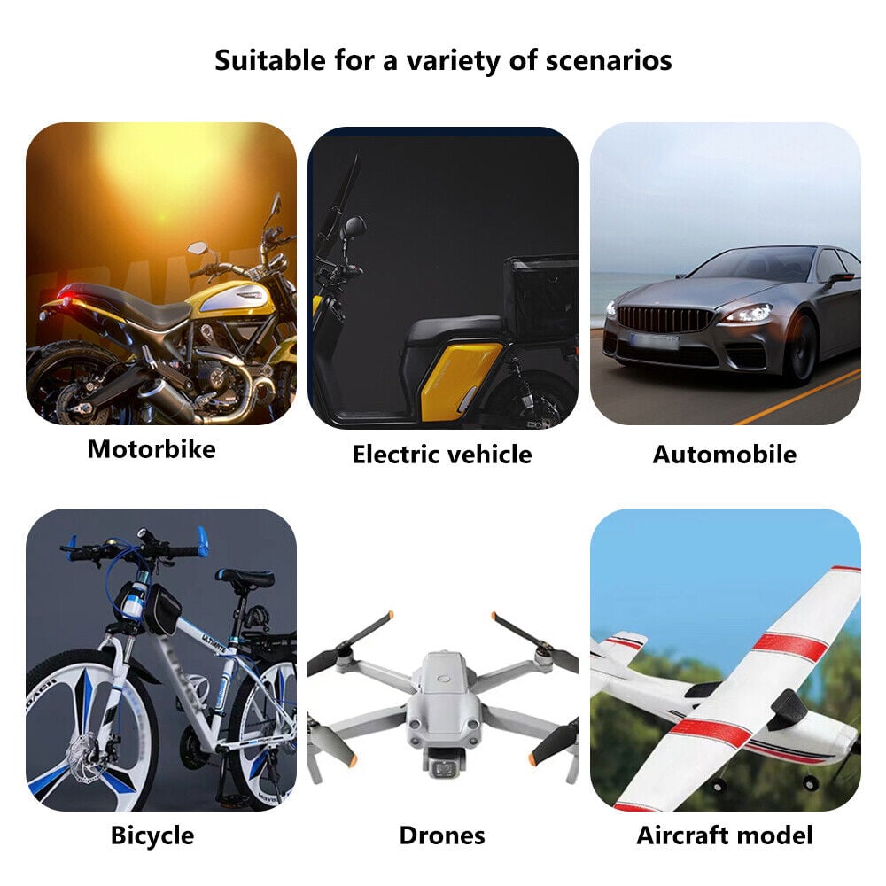 8 Farver Trådløse LED-lamper med Fjernbetjening