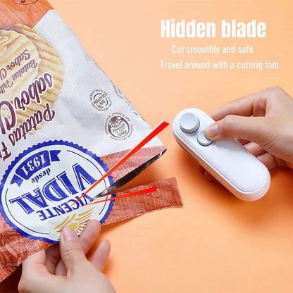 💥Mini Home Handheld Portable Pressure Sealing Machine / Snack Plastic Bag Heat Sealing Machine
