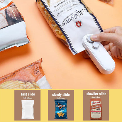 💥Mini Home Handheld Portable Pressure Sealing Machine / Snack Plastic Bag Heat Sealing Machine
