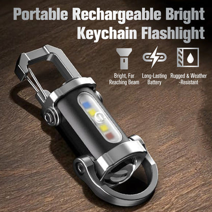 🔦 Rechargeable Keychain Flashlight – 300 Lumens, USB-C Charging & Compact, Unbreakable Design for EDC