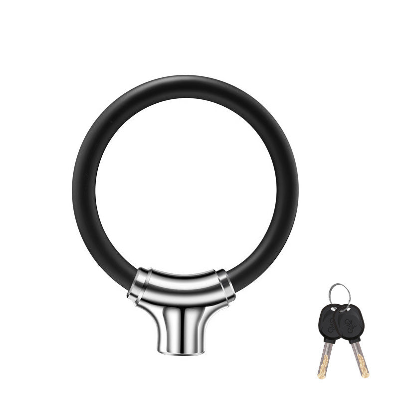 🚲 Portable Anti-Theft Ring-Shaped Steel Cable Lock for Bicycles 🔒