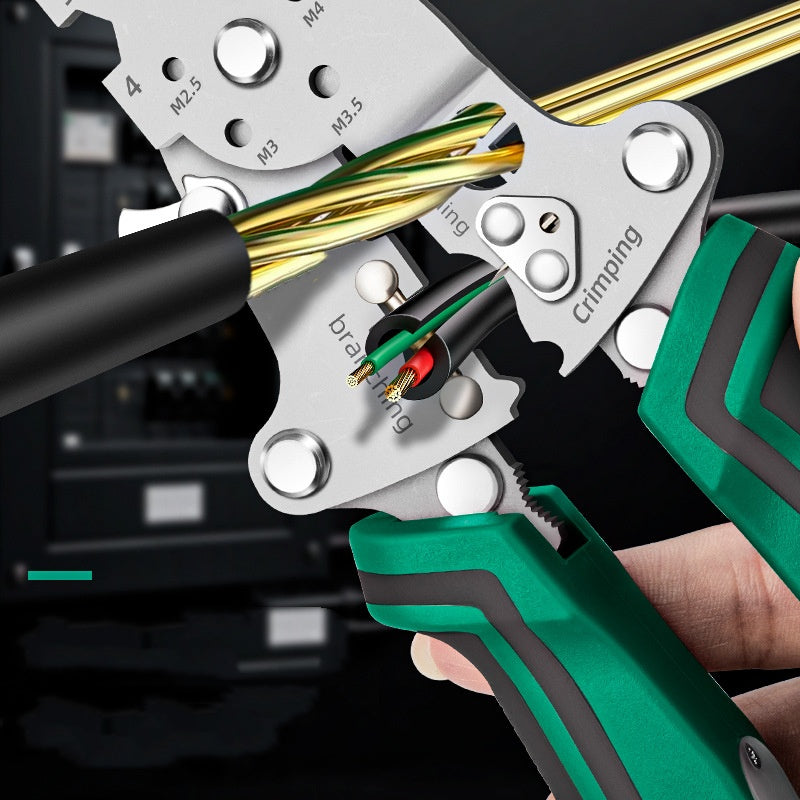 ⚡🔌50% OFF NOW! Multi-Function Foldable Wire Stripper with Voltage Tester – All-in-One Electrical Pliers for Stripping, Cutting, Crimping & Voltage Detection
