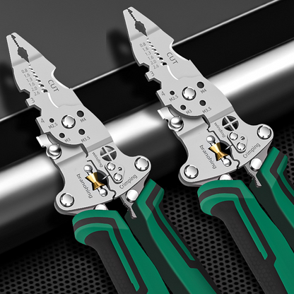 ⚡🔌50% OFF NOW! Multi-Function Foldable Wire Stripper with Voltage Tester – All-in-One Electrical Pliers for Stripping, Cutting, Crimping & Voltage Detection