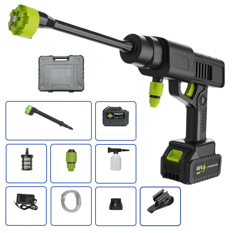 💦Cordless Pressure Washer and Single Port Charger Base, Bottle Portable Washer for Car,Home Cleaning & Garden Watering fathersdaygift