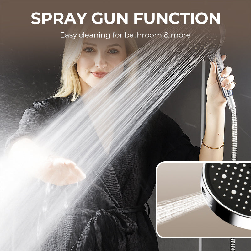 ⏳🔥LIMITED-TIME 50% OFF! ⏰🚿 High-Pressure Adjustable Rainfall Shower Head – 360° Tilt, Easy Clean Surface, Compatibility with Standard Shower Hoses 💧