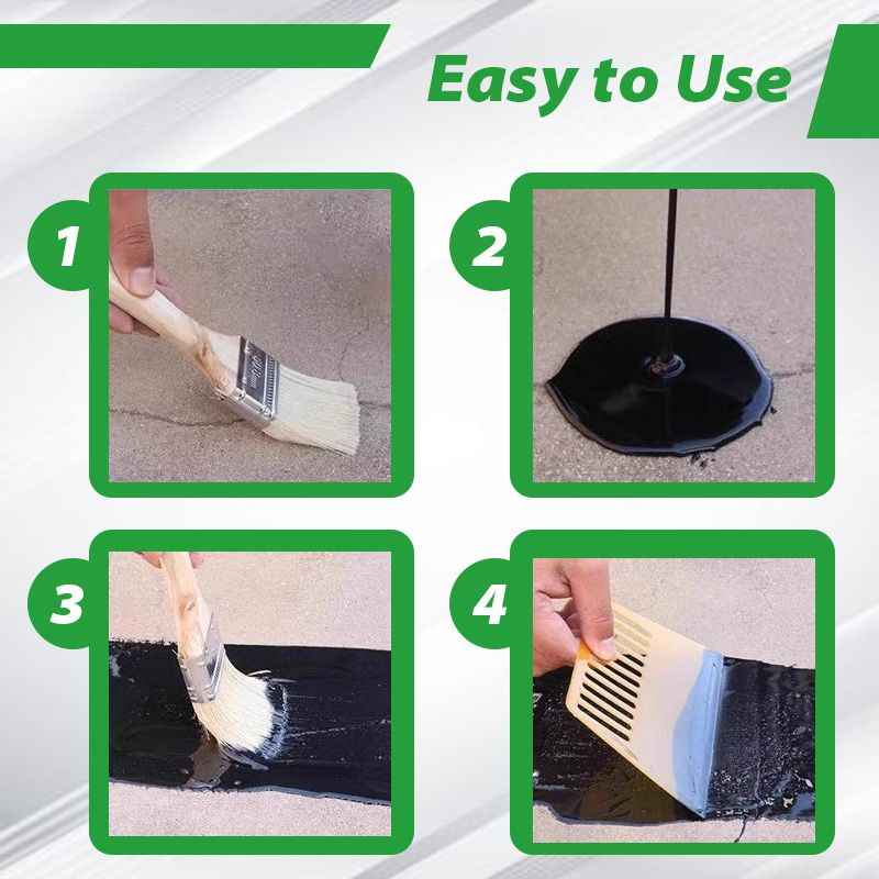 🏠50% OFF NOW! Polyurethane Waterproof Coating Sealant – Crack Resistant Weatherproof Liquid Rubber for Roof, Wall, Floor Repair
