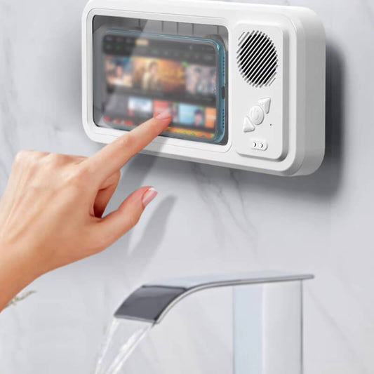 Waterproof Phone Case with Bluetooth Speaker -Touchscreen Compatible