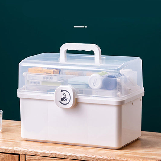 💊 Flash Sale! Multi-Tier Medicine Organizer Box – Large Capacity, Household Storage 🏠✨