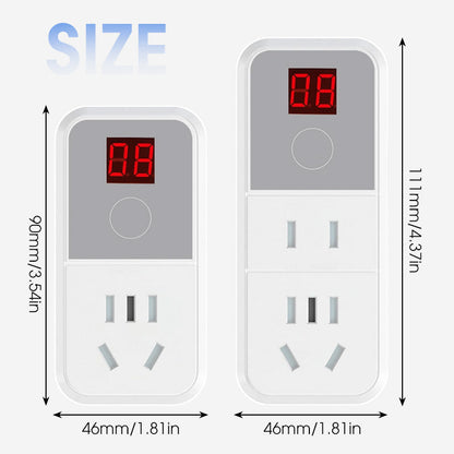 🛡️⚡Programmable Digital Timer Outlet， Save Energy & Automate Your Home！💡🔌 Ideal for Lights， Holiday Decor， Aquariums – Easy to Set， DST Ready.
