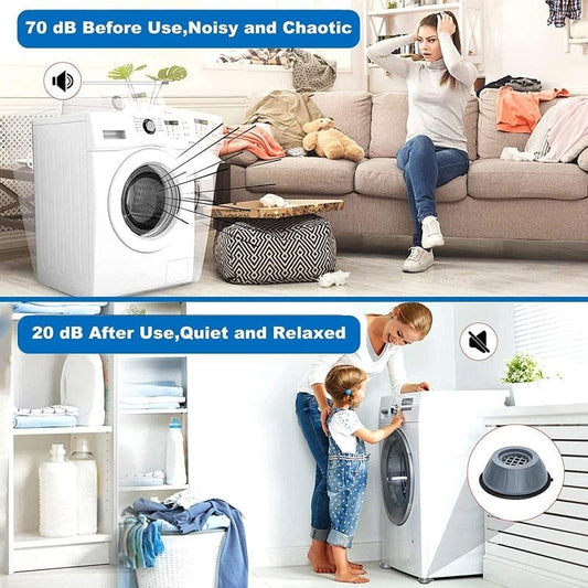 🏡 Earthquake-Resistant and Pest-Proof Washing Machine Silent Base Stand（4PCs)