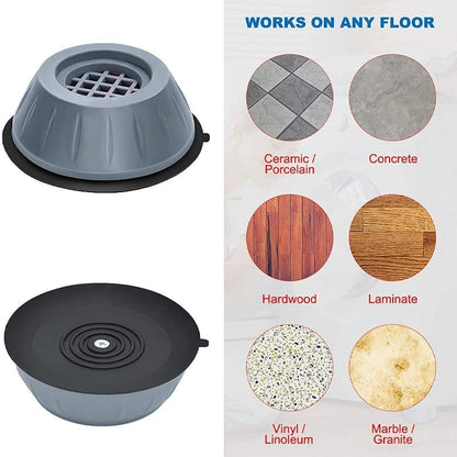 🏡 Earthquake-Resistant and Pest-Proof Washing Machine Silent Base Stand（4PCs)