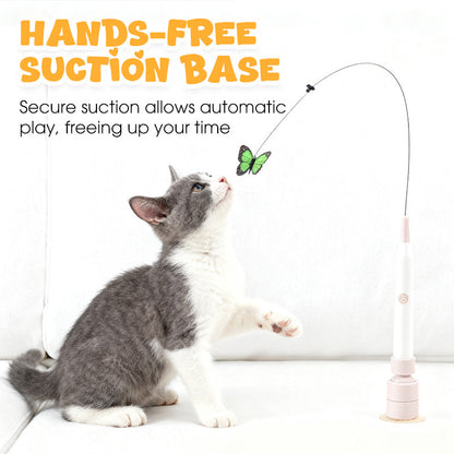 Fun Interactive Suction Cup Cat Wand Toy😻