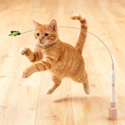 Fun Interactive Suction Cup Cat Wand Toy😻
