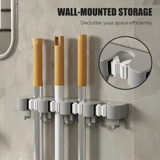 Flash Sale: 50% off!⚡Wall-Mounted Mop & Broom Holder