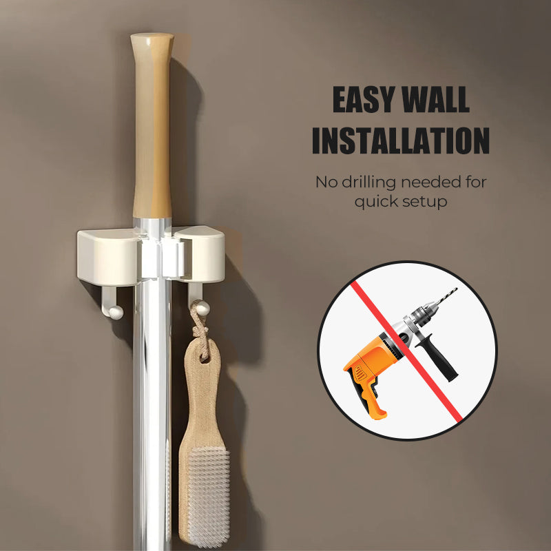 Flash Sale: 50% off!⚡Wall-Mounted Mop & Broom Holder